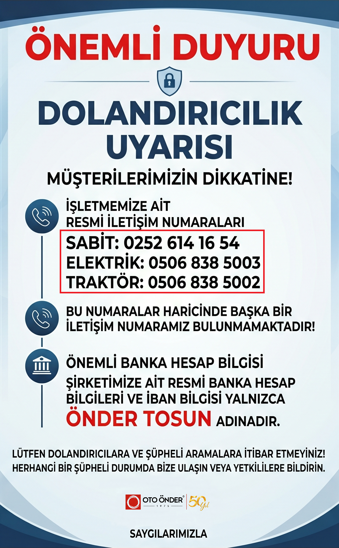ÖNEMLİ DUYURU!